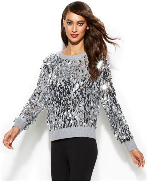 michael kors sequin sweater|Michael Kors sweater sale.